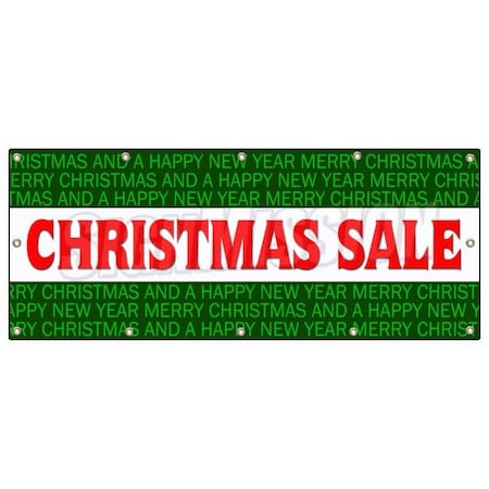 Signmission CHRISTMAS SALE BANNER SIGN christmas season decorate discount holidays B-120 Christmas Sale